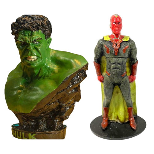 Kit promocional Hulk e Visão